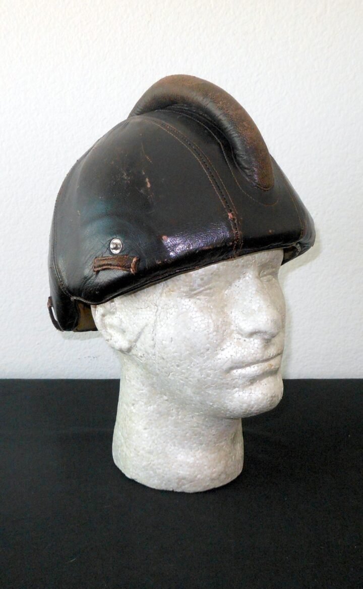 WW2 German Luftwaffe SSK90 Fliegerstahlhelm – STEEL FLIGHT HELMET – VERY NICE! — image 3