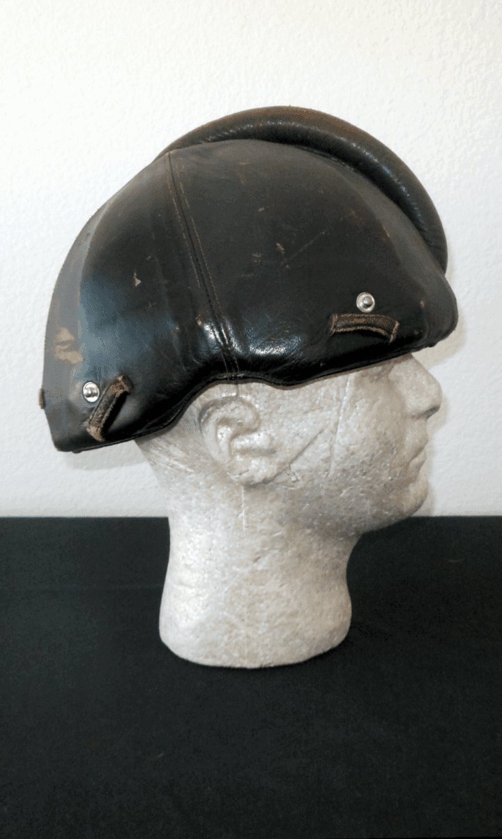 WW2 German Luftwaffe SSK90 Fliegerstahlhelm – STEEL FLIGHT HELMET – VERY NICE! — image 5
