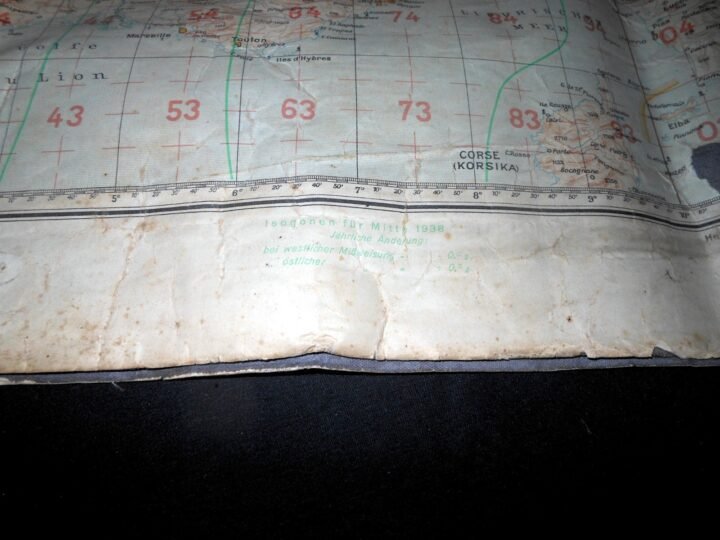 WW2 German Luftwaffe 1:2000000 Fliegerkarte – PILOT MAP – BATTLE OF BRITAIN RARE — image 14