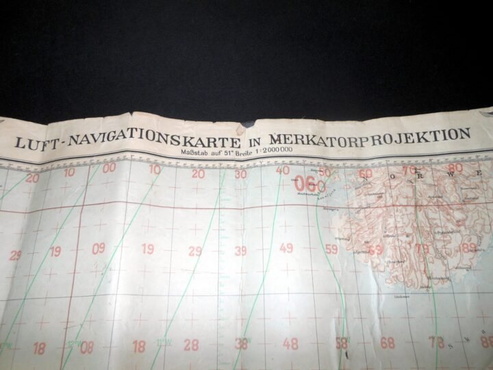 WW2 German Luftwaffe 1:2000000 Fliegerkarte – PILOT MAP – BATTLE OF BRITAIN RARE — image 5