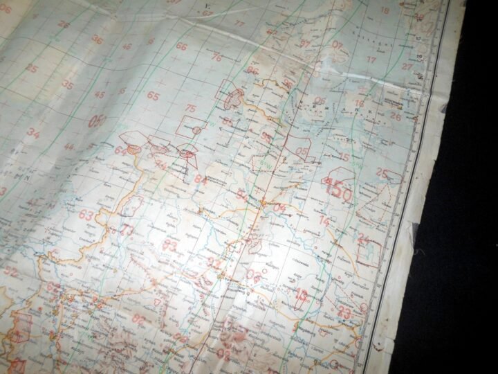 WW2 German Luftwaffe 1:2000000 Fliegerkarte – PILOT MAP – BATTLE OF BRITAIN RARE — image 8