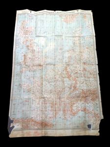 WW2 German Luftwaffe 1:2000000 Fliegerkarte – PILOT MAP – BATTLE …