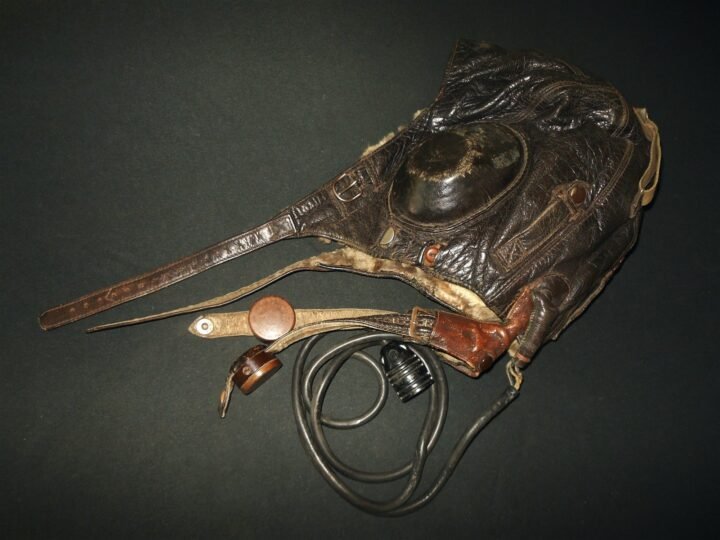 WW2 German Luftwaffe LKpW101 Fliegerkopfhaube – WINTER FUR FLIGHT HELMET – RARE! — image 10