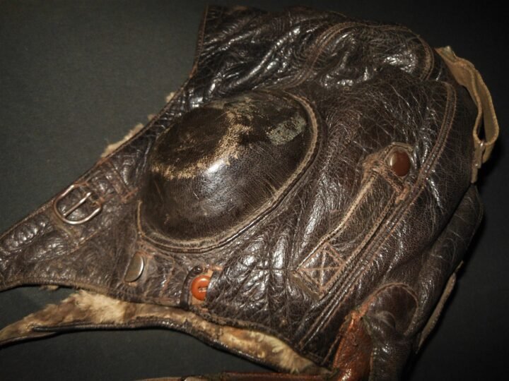 WW2 German Luftwaffe LKpW101 Fliegerkopfhaube – WINTER FUR FLIGHT HELMET – RARE! — image 11