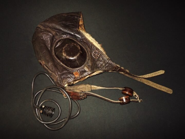 WW2 German Luftwaffe LKpW101 Fliegerkopfhaube – WINTER FUR FLIGHT HELMET – RARE! — image 5