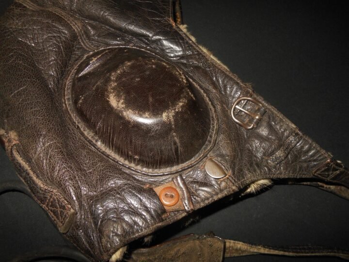 WW2 German Luftwaffe LKpW101 Fliegerkopfhaube – WINTER FUR FLIGHT HELMET – RARE! — image 6
