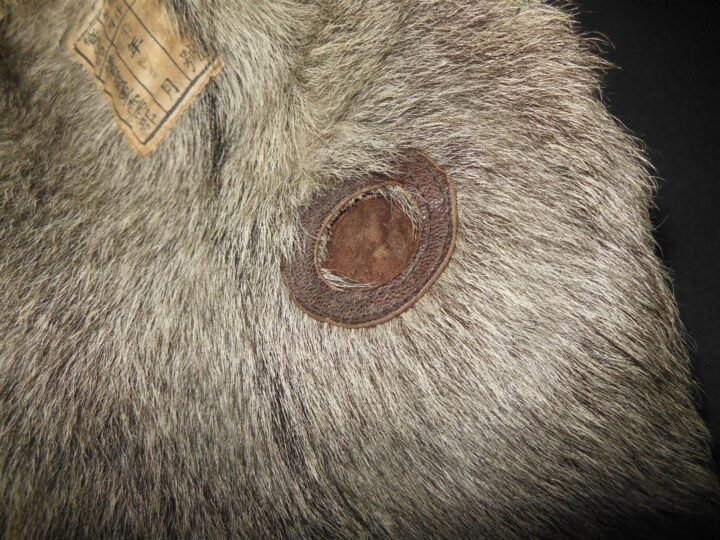 WW2 Imperial Japanese Navy – LEATHER FLIGHT HELMET – WINTER – FOR RESTORATION — image 12