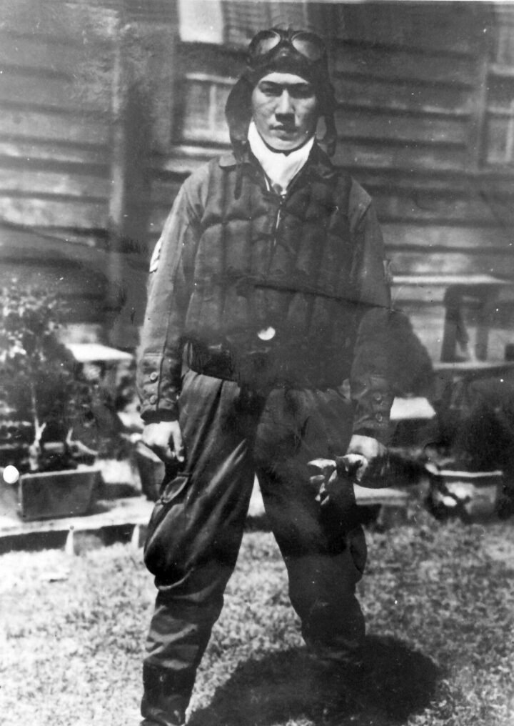 WW2 Imperial Japanese Navy – LEATHER FLIGHT HELMET – WINTER – FOR RESTORATION — image 17