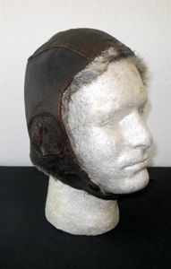 WW2 Imperial Japanese Navy – LEATHER FLIGHT HELMET – WINTER …
