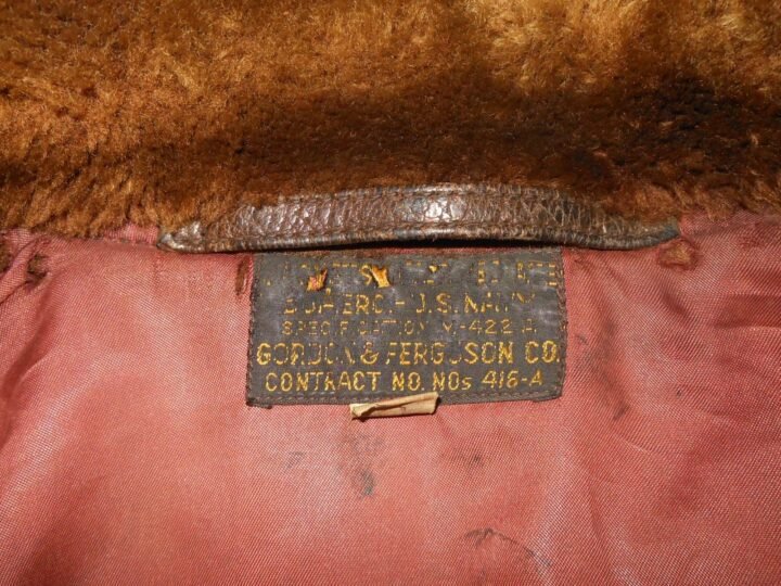 WW2 US NAVY & MARINE CORPS – G-1 / M-422A LEATHER PILOT FLIGHT JACKET – NICE! — image 15