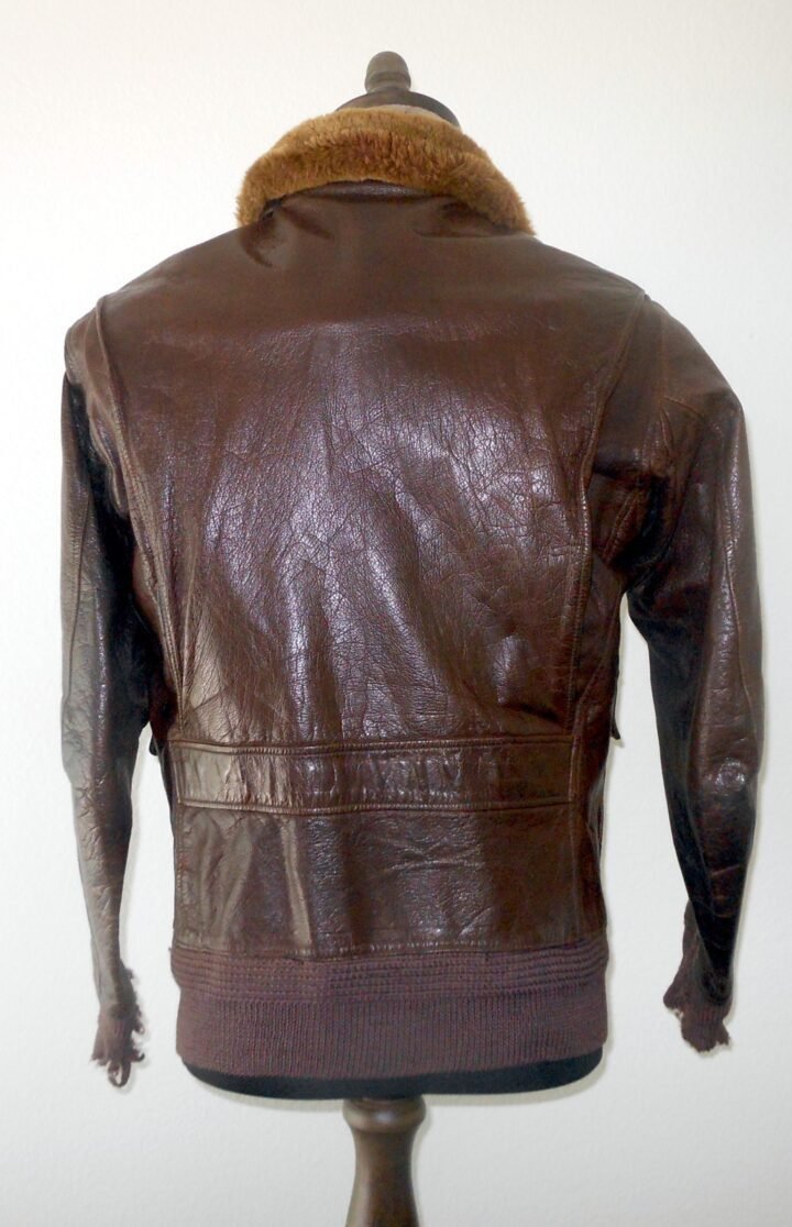 WW2 US NAVY & MARINE CORPS – G-1 / M-422A LEATHER PILOT FLIGHT JACKET – NICE! — image 6