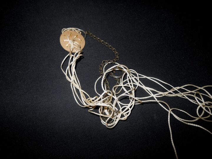 WW2 German Wehrmacht Leuchtpatronen Fallschirm – SIGNAL FLARE PARACHUTE – NICE! — image 8