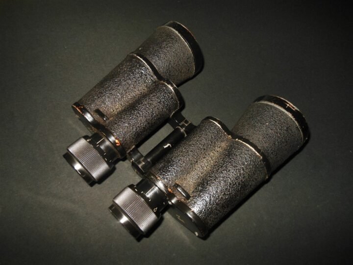 WW2 German Wehrmacht – 7×50 FIELD BINOCULARS w/ EXTENDABLE EYE CUPS – VERY NICE! — image 7