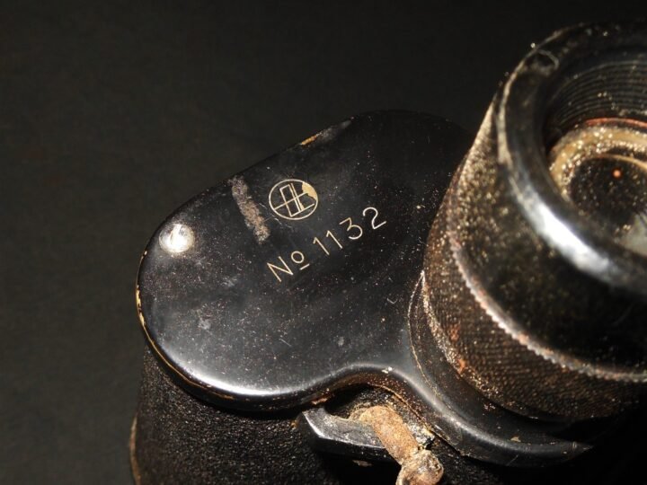 WW2 Imperial Japanese Navy – 7×50 FIELD BINOCULARS + CASE & SUN FILTERS – NICE! — image 12