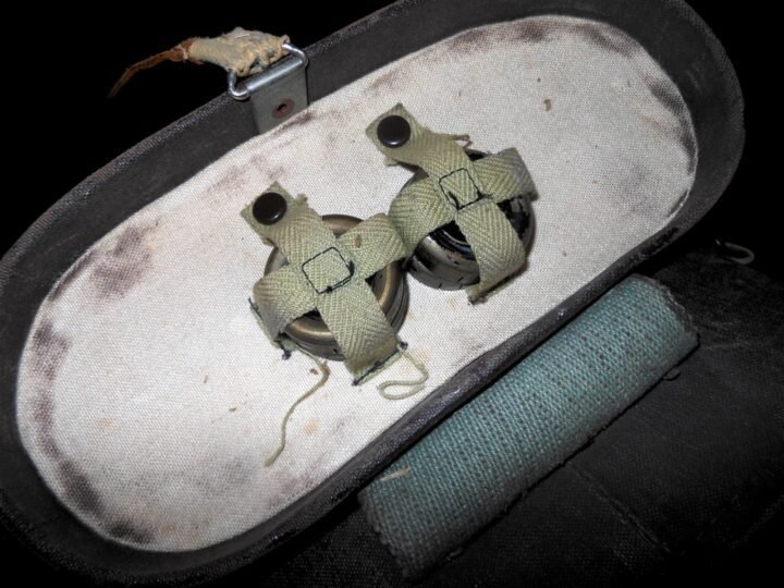 WW2 Imperial Japanese Navy – 7×50 FIELD BINOCULARS + CASE & SUN FILTERS – NICE! — image 21