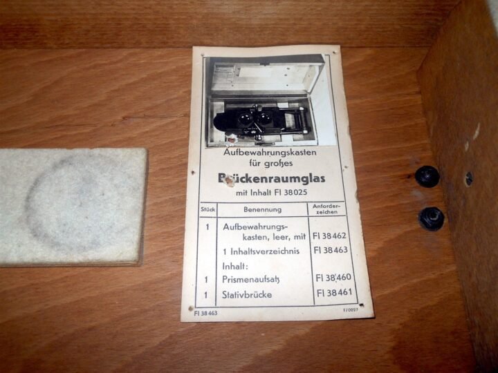 WW2 German Luftwaffe Brückenraumglas – RECONAISSANCE PHOTO STEREO VIEWER – NICE! — image 13