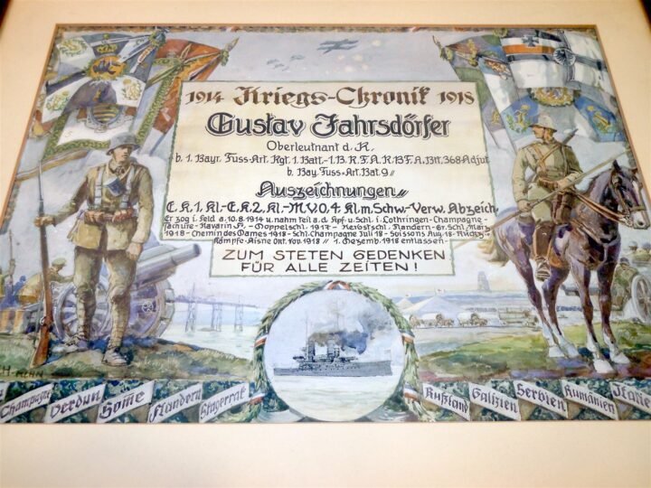 WW1 Prussian Army – NAMED PRESENTATION SERVICE CERTIFICATE – ARTILLERY – V. NICE — image 6