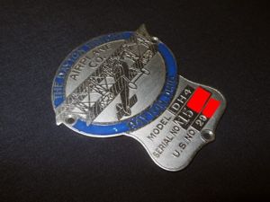 WW1 USAAS Army Aircraft – MAIN FUSELAGE DATA PLATE – …