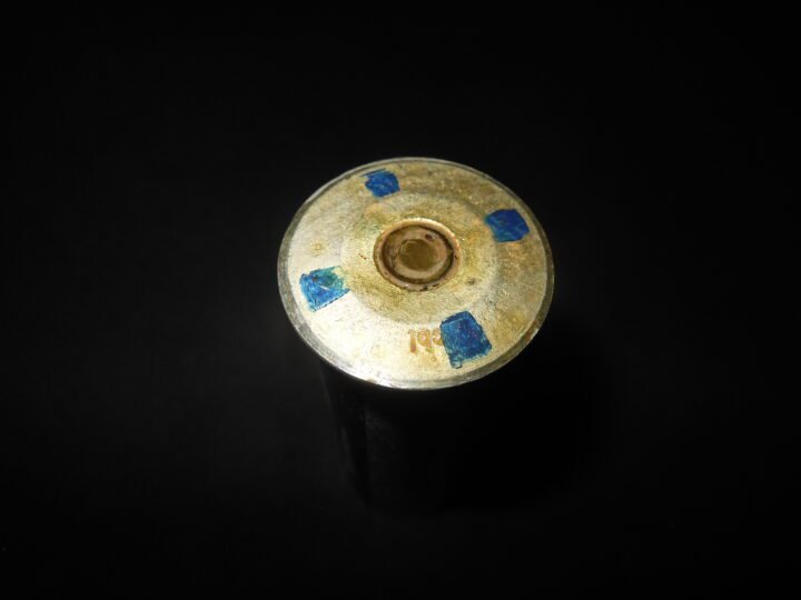 WW2 German Wehrmacht – BLUE SMOKE SIGNAL FLARE CARTRIDGE – UNFIRED – VERY NICE! — image 3