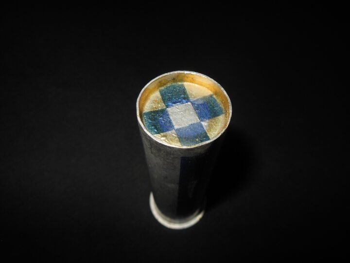 WW2 German Wehrmacht – BLUE SMOKE SIGNAL FLARE CARTRIDGE – UNFIRED – VERY NICE! — image 4