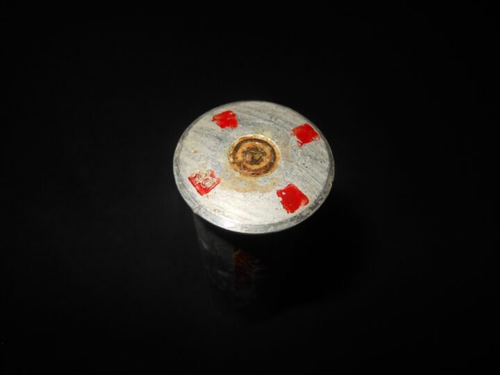 WW2 German Wehrmacht – RED SMOKE SIGNAL FLARE CARTRIDGE – UNFIRED – VERY NICE! — image 3