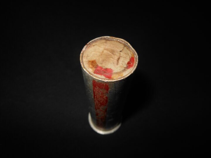 WW2 German Wehrmacht – RED SMOKE SIGNAL FLARE CARTRIDGE – UNFIRED – VERY NICE! — image 4