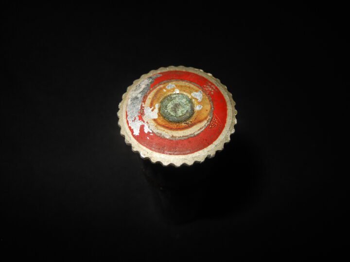 WW2 German Wehrmacht – RED SIGNAL FLARE CARTRIDGE #3 – UNFIRED – VERY NICE! — image 3