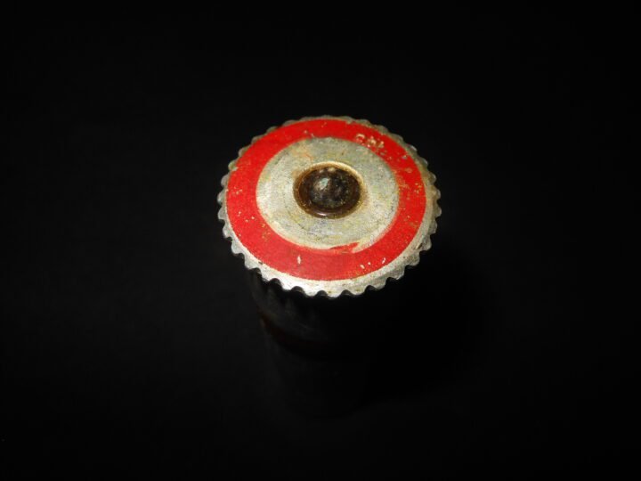 WW2 German Wehrmacht – RED SIGNAL FLARE CARTRIDGE – UNFIRED – VERY NICE! — image 3