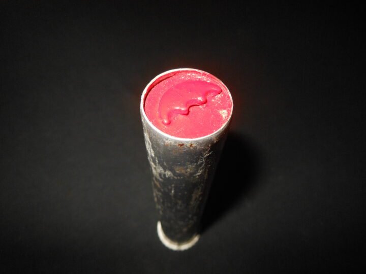 WW2 German Wehrmacht Fallschirmpatrone – RED SIGNAL FLARE CARTRIDGE – PARACHUTE – UNFIRED – NICE! — image 4