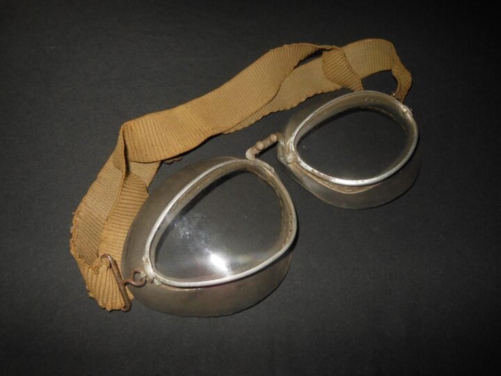 WW2 German Luftwaffe – WAGENER MODEL 306 PILOT GOGGLES – LATE – NICE! — image 3
