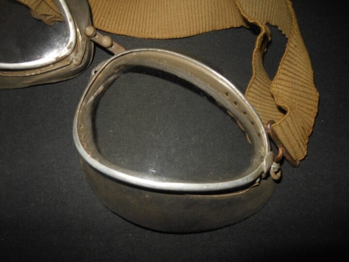 WW2 German Luftwaffe – WAGENER MODEL 306 PILOT GOGGLES – LATE – NICE! — image 5
