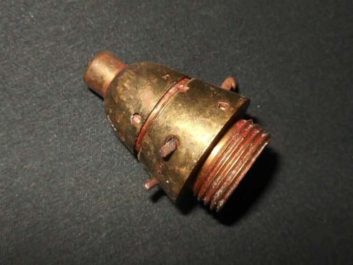 WW2 Imperial Japanese Army – TYPE 89 BRASS KNEE MORTAR FUSE #1 – VERY NICE! — image 2