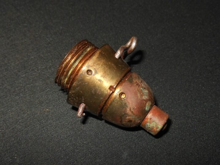 WW2 Imperial Japanese Army – TYPE 89 BRASS KNEE MORTAR FUSE #2 – VERY NICE! — image 2