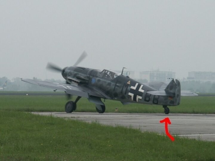 WW2 German Luftwaffe Aircraft – TAIL WHEEL & TIRE – Me109 G/K Ju87 – VERY NICE! — image 13