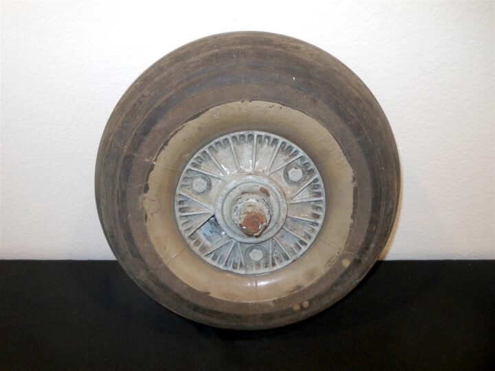 WW2 German Luftwaffe Aircraft – TAIL WHEEL & TIRE – Me109 G/K Ju87 – VERY NICE! — image 2