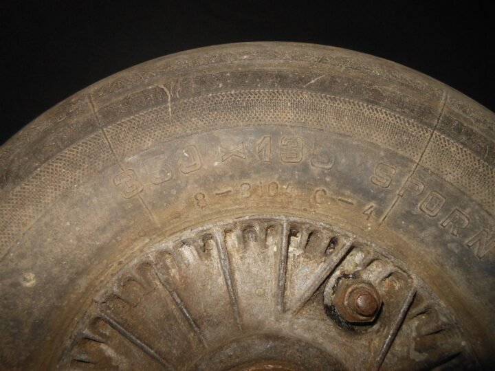 WW2 German Luftwaffe Aircraft – TAIL WHEEL & TIRE – Me109 G/K Ju87 – VERY NICE! — image 6