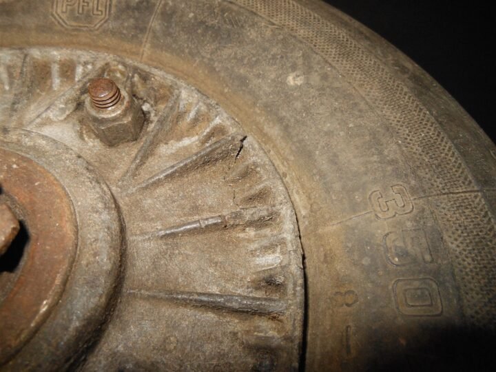 WW2 German Luftwaffe Aircraft – TAIL WHEEL & TIRE – Me109 G/K Ju87 – VERY NICE! — image 8