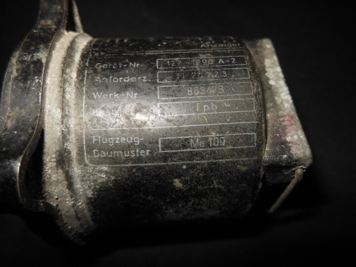 WW2 German Luftwaffe Aircraft Vorratsanzeiger – FUEL GAUGE – Me109 – VERY NICE! — image 6