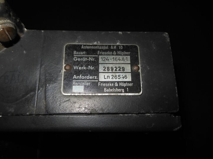 WW2 German Luftwaffe AH10 Antennenhaspel – TRAILING ANTENNA – Me110 Ju88 – RARE! — image 7