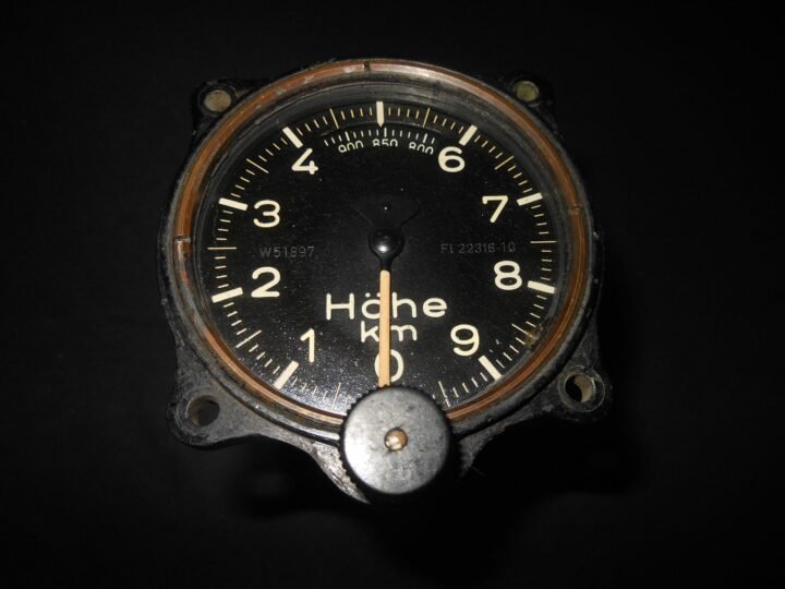 WW2 German Luftwaffe Höhenmesser – AIRCRAFT ALTIMETER – Ju52 Bu131 He72 – NICE! — image 2