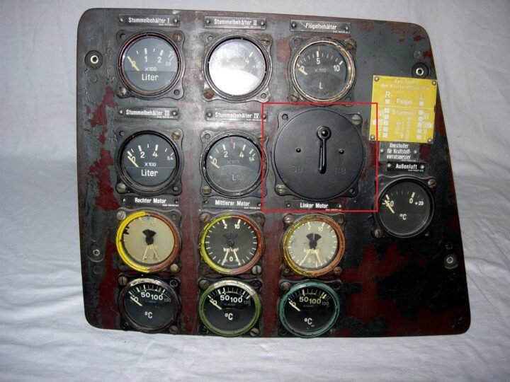 WW2 German Luftwaffe – FUEL TANK SELECTOR SWITCH – Do24 FLYING BOAT – RARE! — image 6