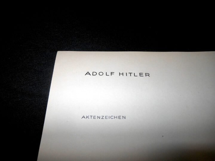 WW2 German Wehrmacht NSDAP – ADOLF HITLER – BERLIN CHANCELLERY BLANK LETTERHEAD – NICE! — image 3