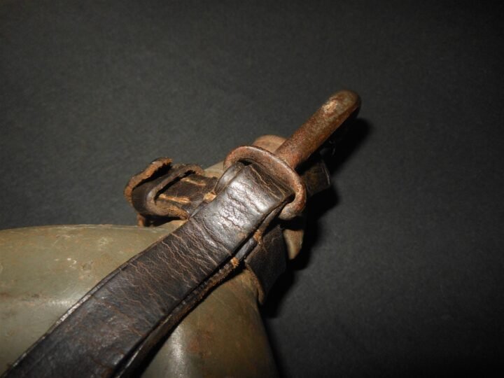WW1 German Heer M1915 / M1917 Feldflasche – ENAMELED STEEL CANTEEN & CORK – NICE — image 4