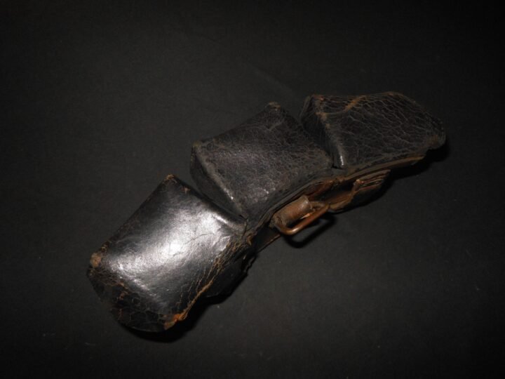 WW1 Imperial Prussian Army – GEW98 LEATHER AMMUNITION POUCH – UNIT MARKED – NICE — image 7