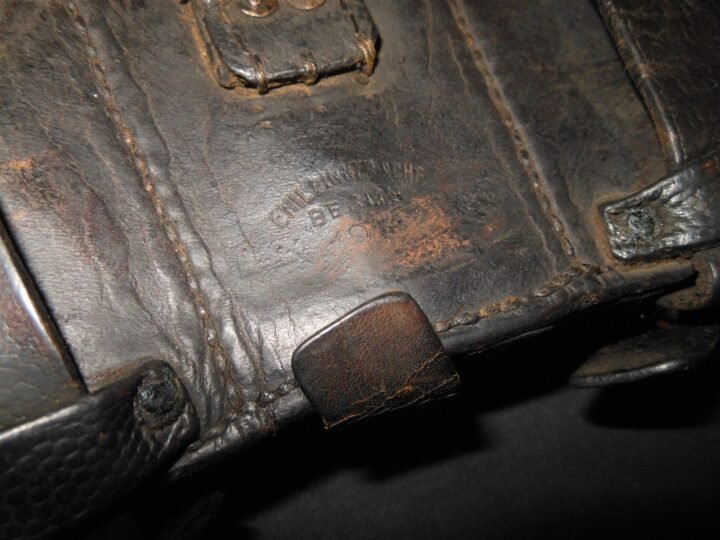 WW1 Imperial Prussian Army – GEW98 LEATHER AMMUNITION POUCH – UNIT MARKED – NICE — image 6