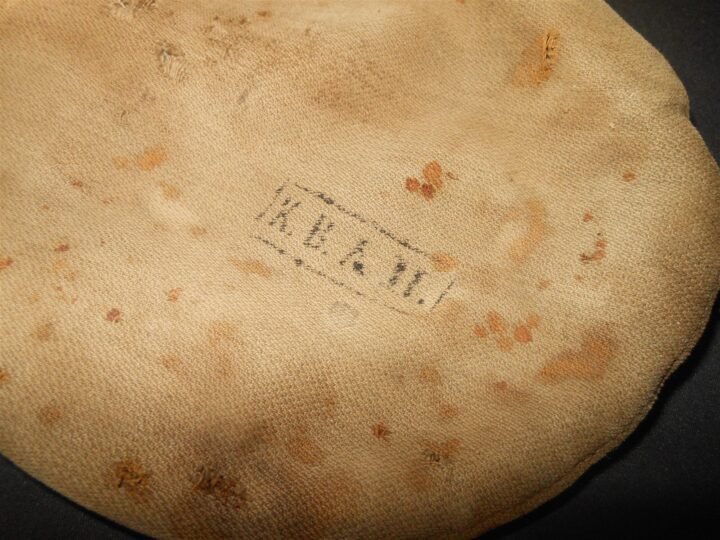 WW1 German Prussian M1915 / M1917 Feldflasche – CANTEEN COVER – UNIT MARKED! — image 2