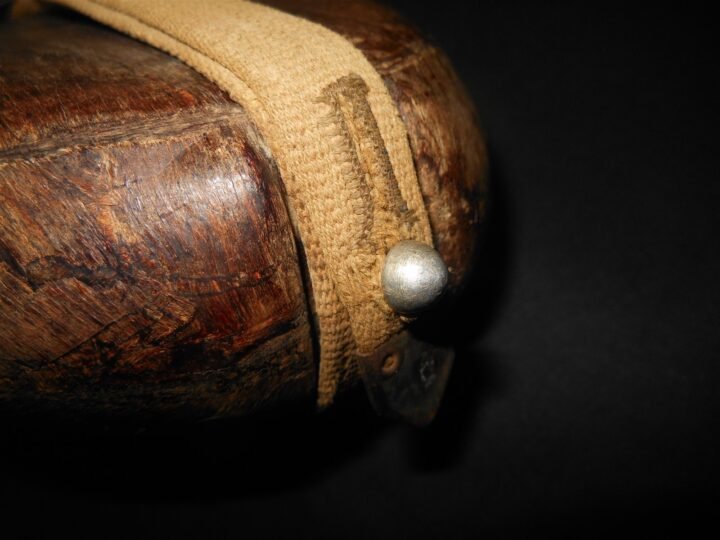 WW2 German Wehrmacht Afrika Korps – M31 TROPICAL WOOD CANTEEN – NAMED – NICE! — image 10