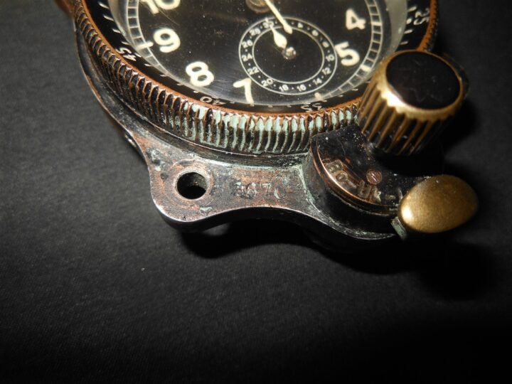 WW2 German Luftwaffe Aircraft Junghans – COCKPIT CLOCK – 1st MODEL – VERY RARE! — image 6
