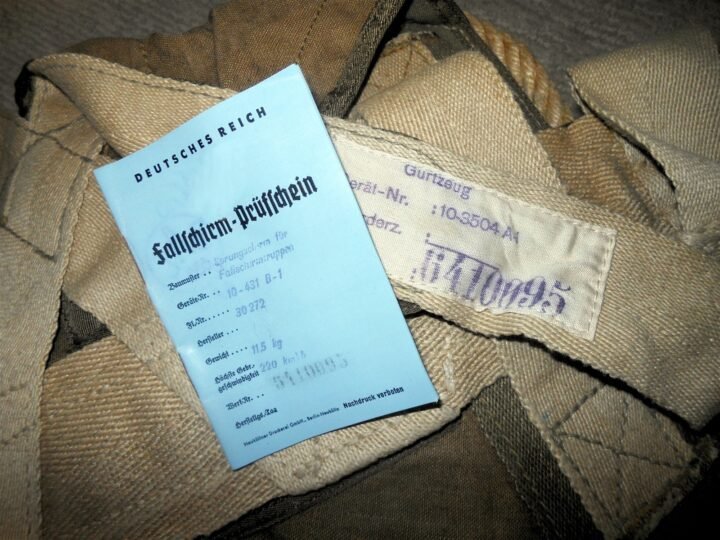 WW2 German Luftwaffe Fallschirmjager – RZ20 PARATROOPER PARACHUTE – AMAZING! — image 22