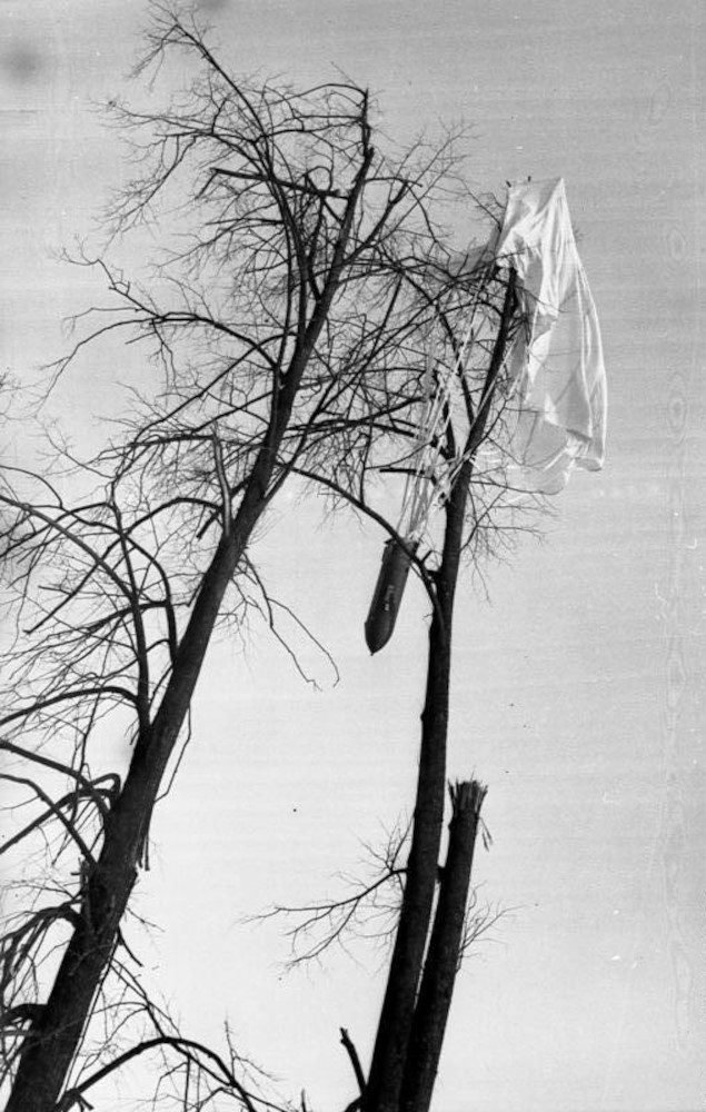 WW2 German Luftwaffe Lastenfallschirm – CARGO PARACHUTE TYPE B – COMPLETE! — image 9